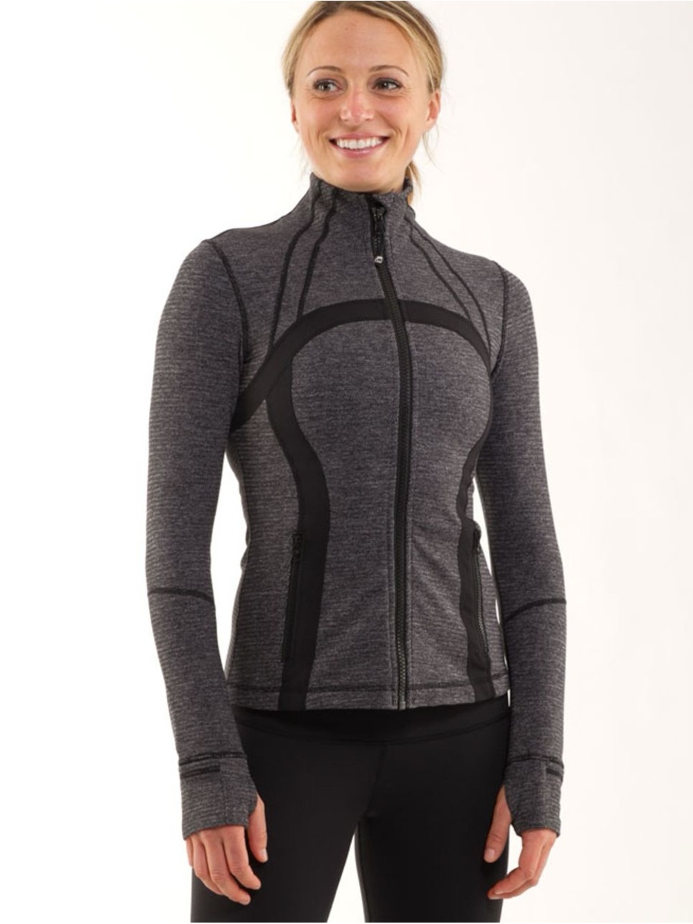 Lululemon Define Jacket Soft Mini Check
Black Heathered Coal / Black Size 2